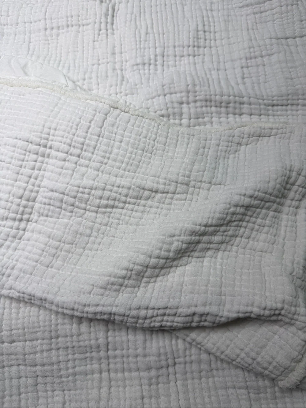 Casaluna Soft White Cotton Gauze Pillow Shams King Set
